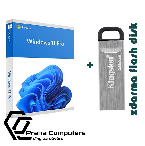 Windows 11 Pro elektronická licence + flash disk